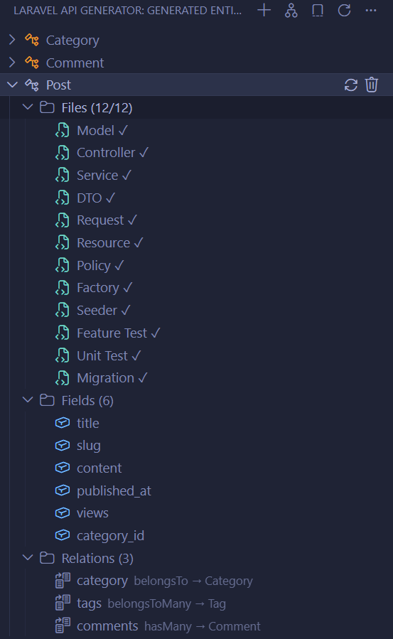 Sidebar explorer